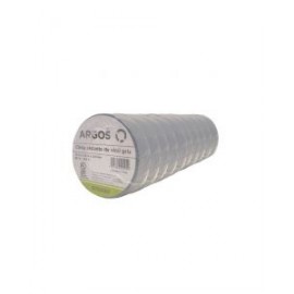 Cinta De Aislar Argos De Vinil 19 mm x 18 m Gris