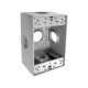 CAJA RECTANGULAR DE ALUMINIO CON 3 ORIFICIOS DE 1/2&q ...