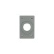 Placa de aluminio ARGOS gris para receptáculo sencill ...
