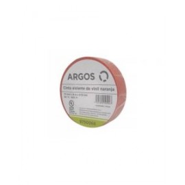 Cinta De Aislar Argos De Vinil 19 mm x 18 m Naranja