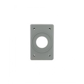 Placa de aluminio ARGOS gris para receptáculo sencill ...