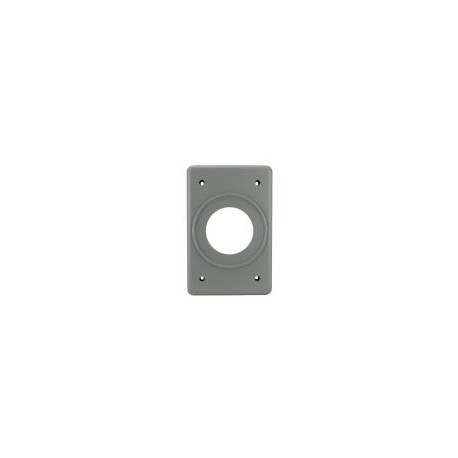 PLACA DE ALUMINIO ARGOS GRIS PARA RECEPTÁCULO SENCILL ...